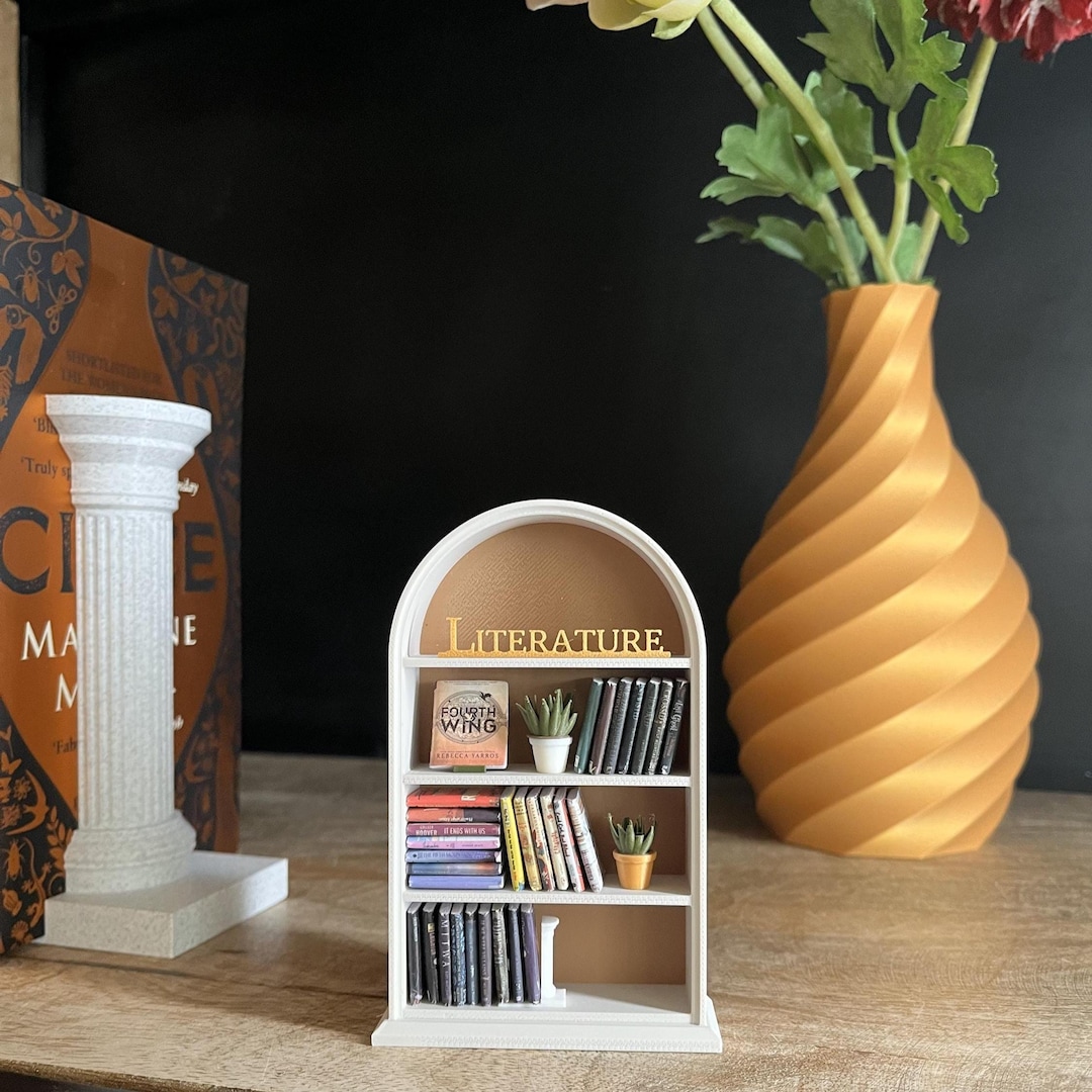 Miniature Arched Bookshelf Display – Decor With Books and Accessories ...