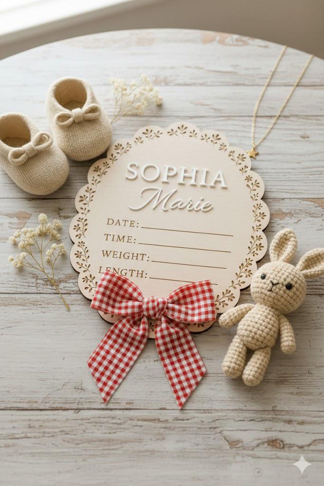 Baby Birth Announcement Sign, Personalized Newborn Name Sign for ...