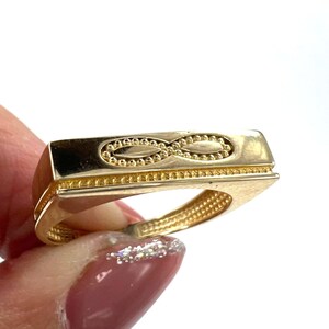 14K Gold Herz & Infinity Ring: Handgemachter Romantischer CZ Schmuck
