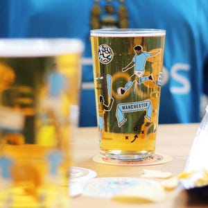 Man City Pint Glass