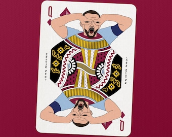 Aston Villa Playing Cards - Gold Foil Edition - Unique Villa Fan Gift