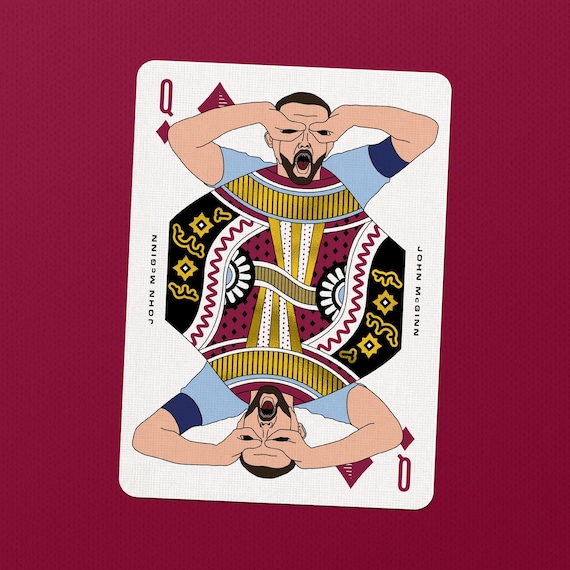 Aston Villa Playing Cards - Gold Foil Edition - Unique Villa Fan Gift
