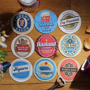 Man City Beer Mats