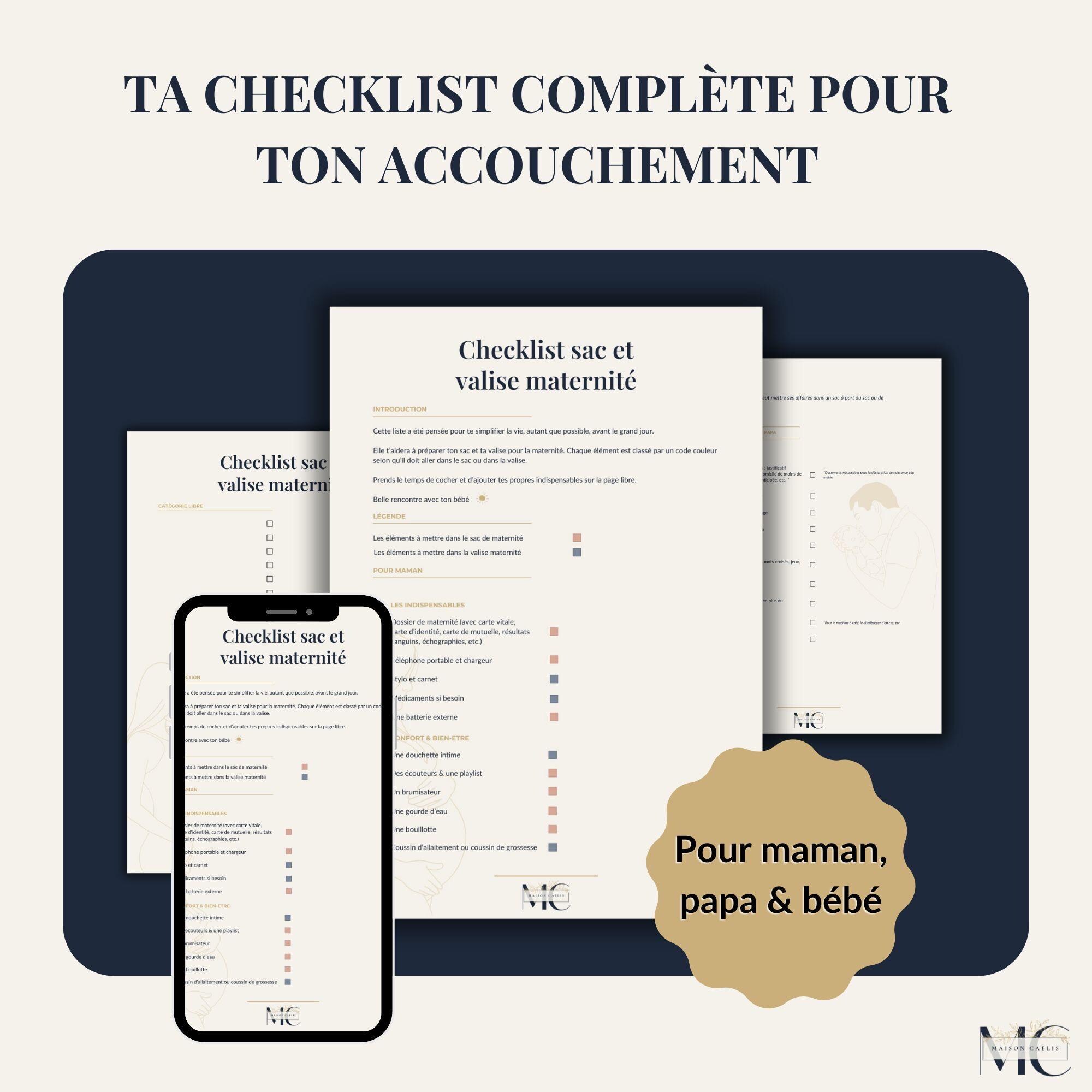 Maternity checklist France