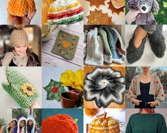 Häkelanleitung Ebook, Herbst Winter Accessoires Kleidungsstück (PDF)