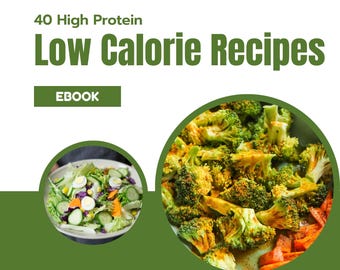 High Protein Low Calorie Recipes, DFY Meal Guide, Fitness eBook Template, DFY Health Coaching Resource, DFY Meal Plan