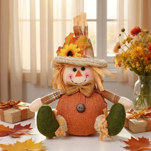 Rustic Harvest Scarecrow , Halloween, Thanksgiving, Autumn Home, Fall Party Decoration