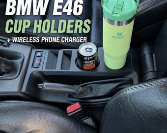 BMW E46 Cup Holders Wireless Charger
