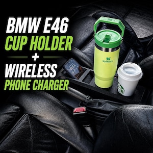 BMW E46 Cup Holders Wireless Charger