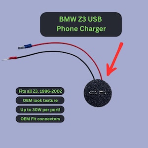 Ładowarka do telefonu BMW Z3 2xUSB-C – zamiennik zapalniczki samochodowej
