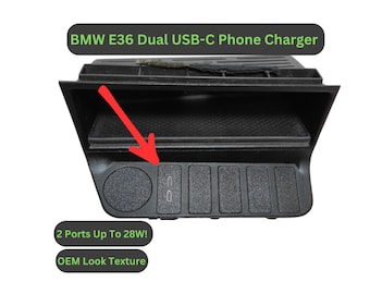 BMW E36 Dual USB-C Phone Charger