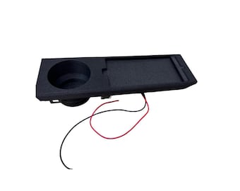 BMW E46 Cup Holder with Built-In Wireless Phone Charger
