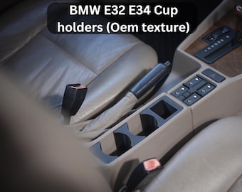 BMW E32 E34 Cup Holders - OEM Look texture