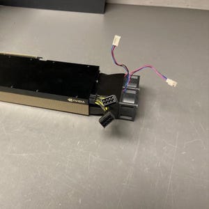 Nvidia A40 L40 GPU Accelerator cooling adapter for 2 fans.