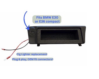 BMW E36 USB Phone Charger - Cigarette Lighter Replacement