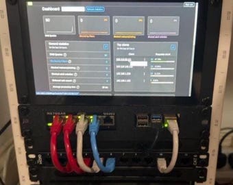 Netgear GS305 Switch and Raspberry Pi 4 or 5 -  10 inch Rack Mount