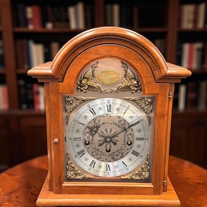 Hamilton Westminster Mantel Clock Mechanical German Movement Bracket Clock