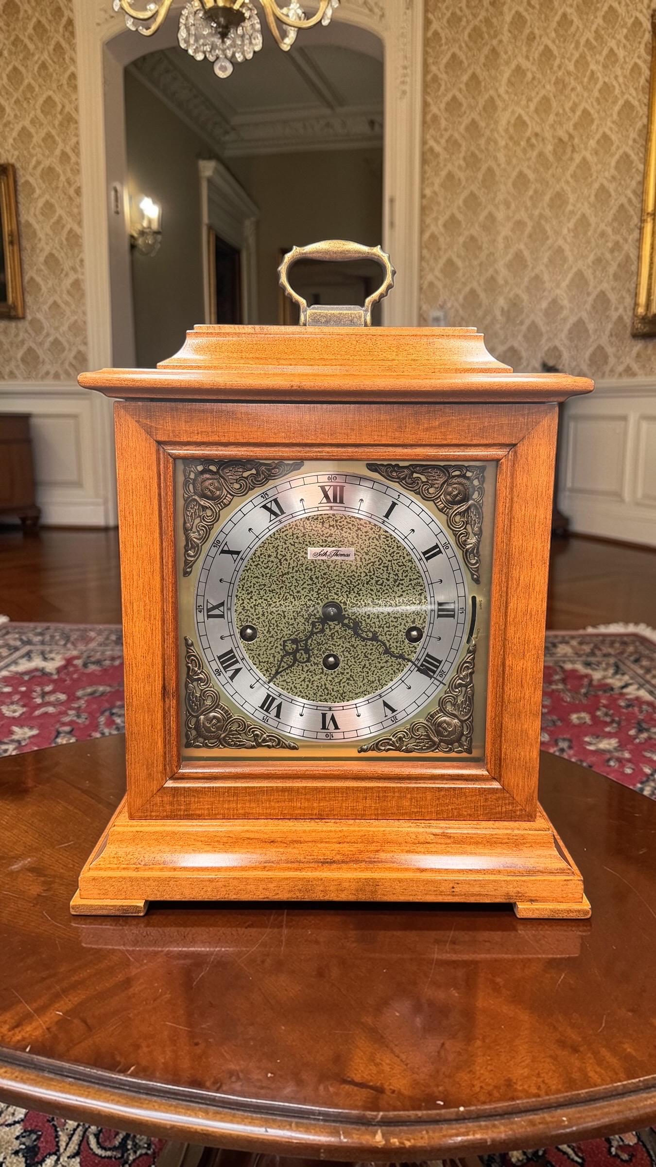 クラシック Westminster Legacy Chamber Seth Thomas Legacy IV Westminster Chime Mantel Clock - Etsy