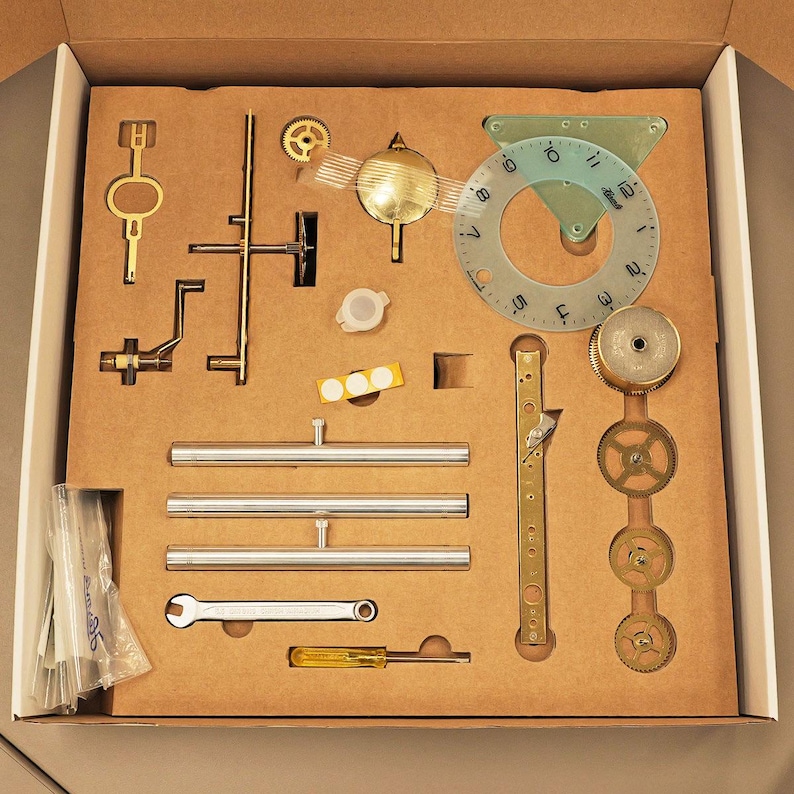 Timepiece Kit Hermle Lakin Skeleton Clock Kit – German Made Timepiece Build Project ...