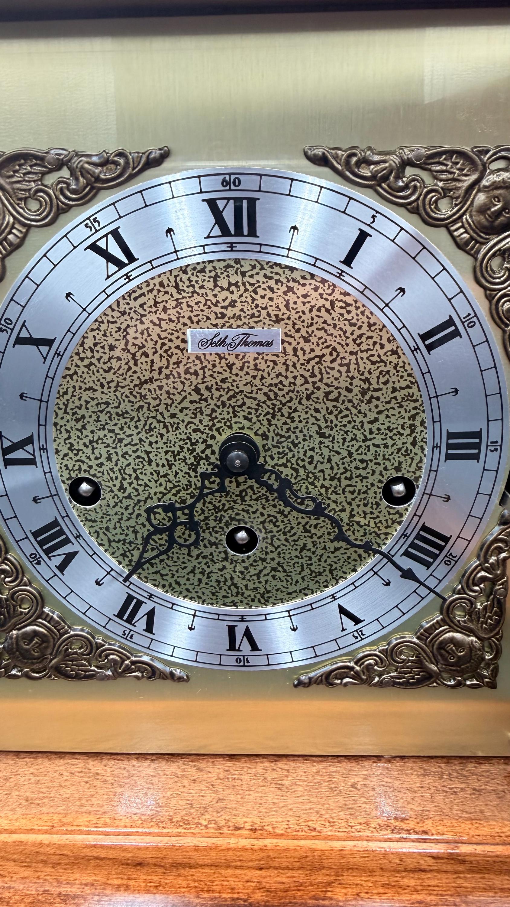 Seth Thomas Legacy IV Westminster Chime Mantel Clock - Etsy