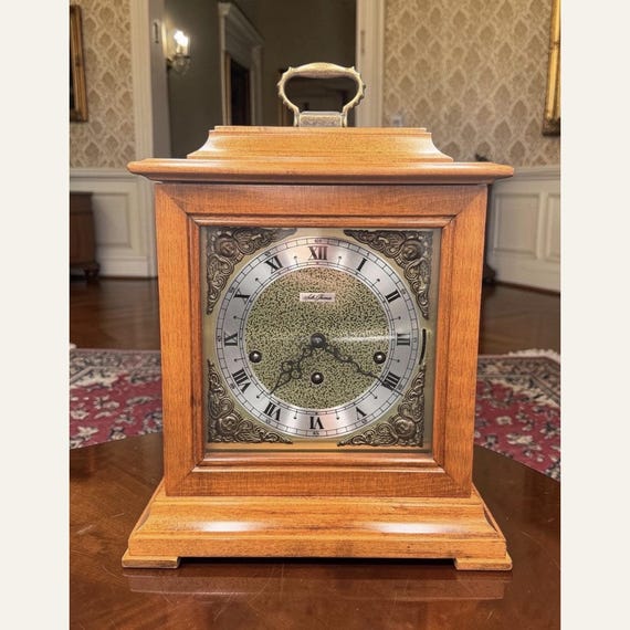 Seth Thomas Legacy IV Westminster Chime Mantel Clock - Etsy