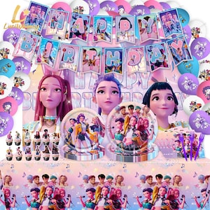 Kpop De-mons Hunters Ballons Anniversaire,ballons De Fête