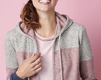 Patrón de costura de sudadera con capucha unisex en PDF / Sudadera con capucha DIY / Patrón imprimible para hombres y mujeres