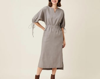 Patrón de costura para vestido de verano con cintura elástica / Patrones de vestidos / Vestidos casuales / Vestidos de fiesta