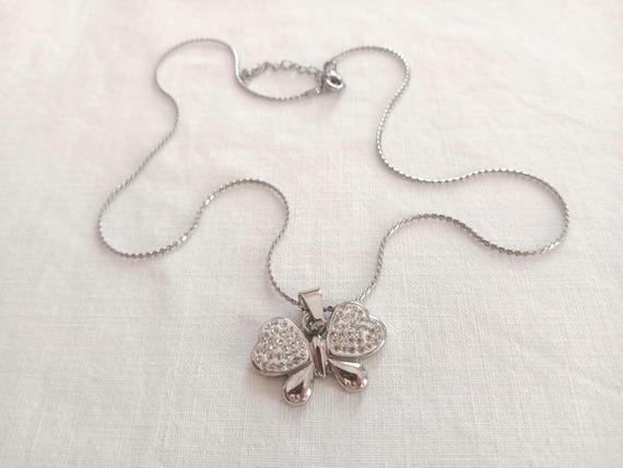 Handmade Stainless Steel Butterfly Pendant Necklace