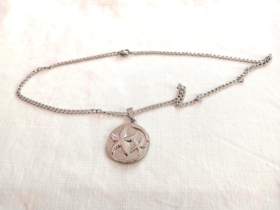 Stainless Steel Starfish Pendant Necklace - Ocean Jewelry