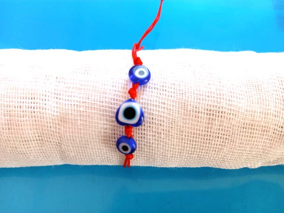 evil eye makrame bracelet