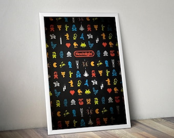 Nostalgie Spiel Poster | Nitendo Poster | Retro Spiel Poster | Gaming Poster | Videospiel Poster | Gaming Wanddekore | Videospiel Drucke