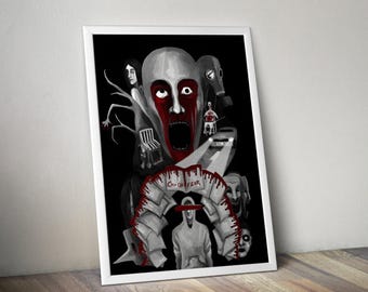 Schrei der Angst Poster | Gaming Poster | Schrei der Angst Drucke | Videospiel Poster | Poster Prints | Wall Decor Poster | Gaming-Geschenke