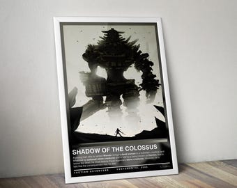 ワンダと巨像　ポスター　Cook ＆ Becker ワンダと巨像 アートプリント ゲームポスター - Etsy 日本