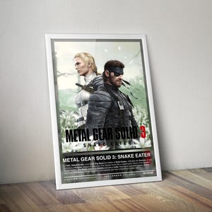 Metal Gear Solid 3 Snake Eater Poster | Gaming Poster | 4 Colors | Gaming Decors | Video Game Posters | Gaming Gifts | Video Game Prints
