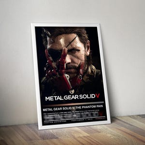 Metal Gear Solid V The Phantom Pain Poster | Gaming Poster | 4 Color | Gaming Decor | Video Game Posters | Gaming Gifts | Video Game Prints