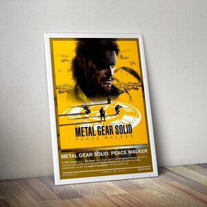 Metal Gear Solid Peace Walker Poster | Gaming Poster | 4 Colors | Gaming Decors | Video Game Posters | Gaming Gifts | Video Game Prints