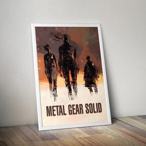 MGS 4 Promotional Cover Premium Poster (vectorized Design) - Etsy
