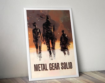 メタルギアソリッド3: スネークイーター 額入りプリント広告/ポスター