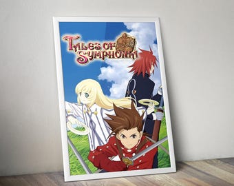 Tales of Symphonia Poster | Gaming Posters | Tales of Symphonia Prints | Video Game Posters | Lloyd Irving Poster | Wall Decor Posters