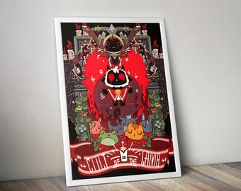 Cult of the Lamb Poster | Gaming Poster | Cult of the Lamb Prints | Video Game Poster | Large Poster Print | Wall Decor Poster | Gaming Gift
