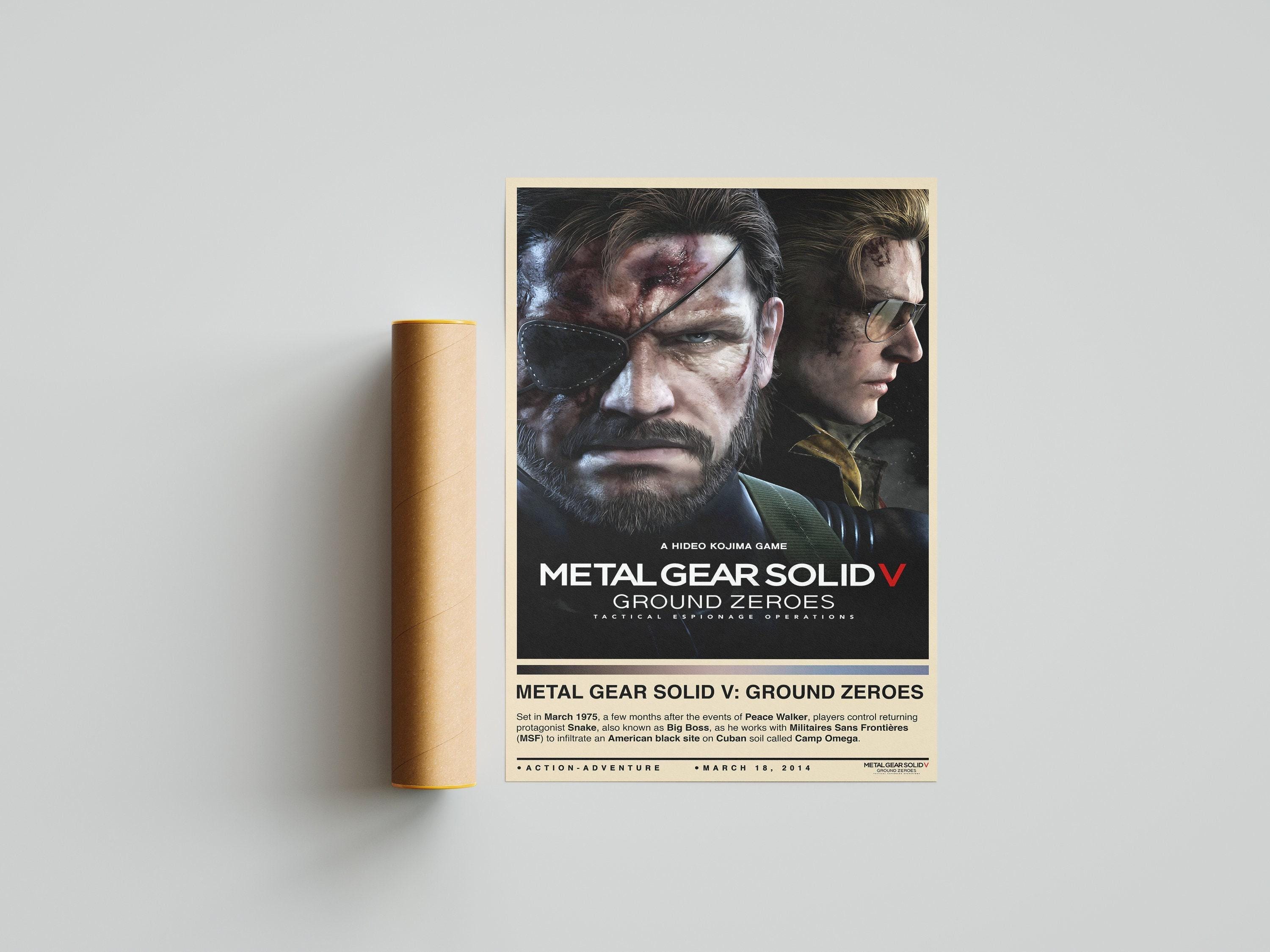 Metal Gear Solid V Ground Zeroes Poster | Gaming Poster | 4 Color