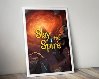 Slay the Spire Poster | Gaming Poster | Slay the Spire Prints | Video Game Posters | Roguelike Game Posters | Large Poster Prints | Wall Art