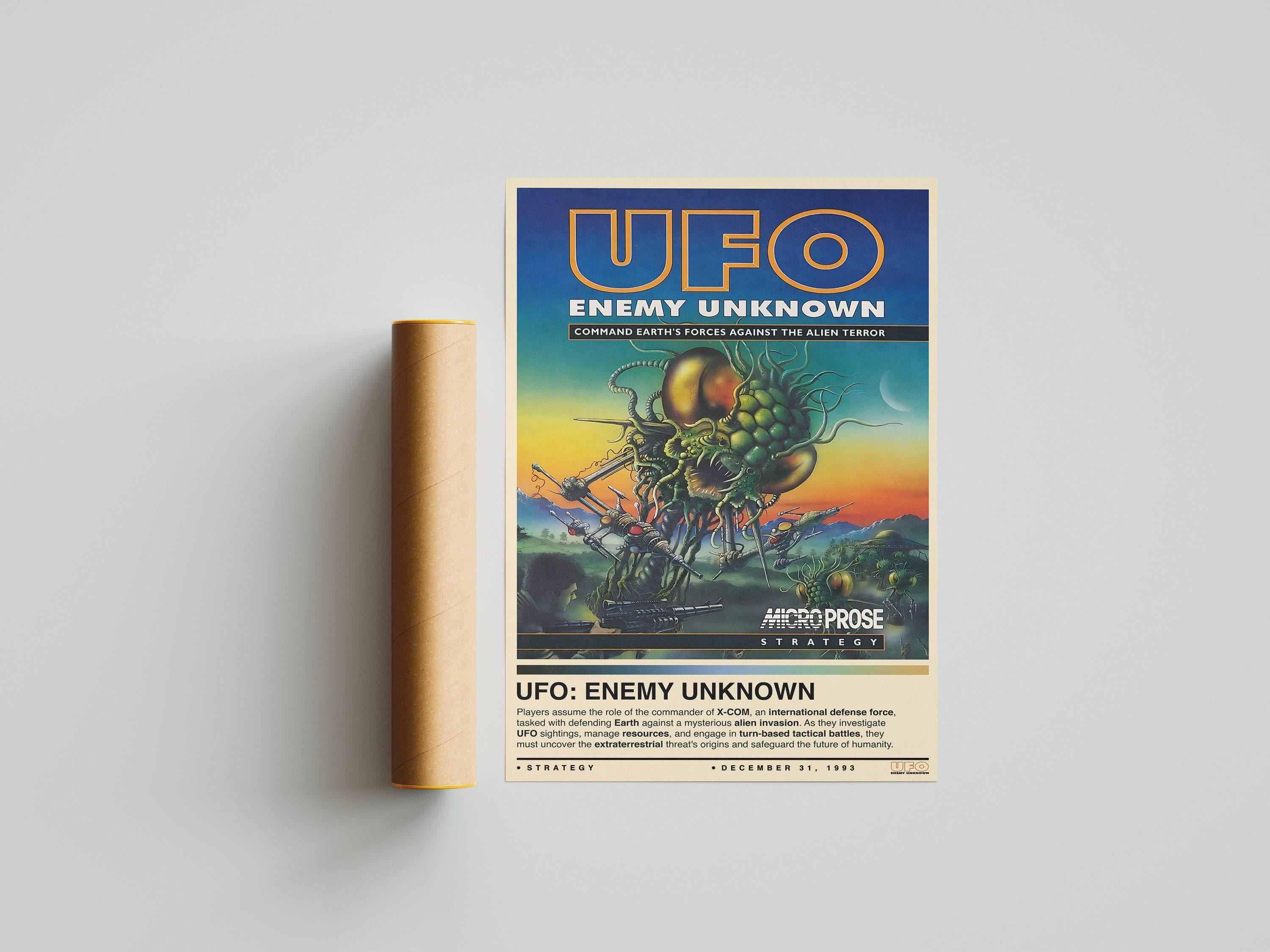 Xcom Poster UFO Enemy Unknown Poster | XCOM Poster | Gaming Posters | 4 Colors ...