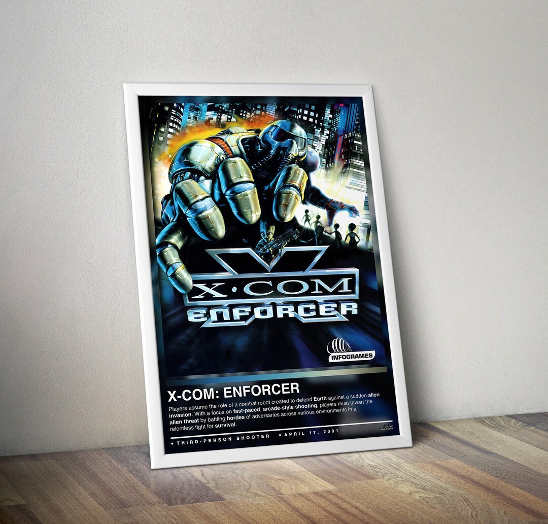 Xcom Poster XCOM Enforcer Poster Print | XCOM Poster | Gaming Posters | 4 Colors ...