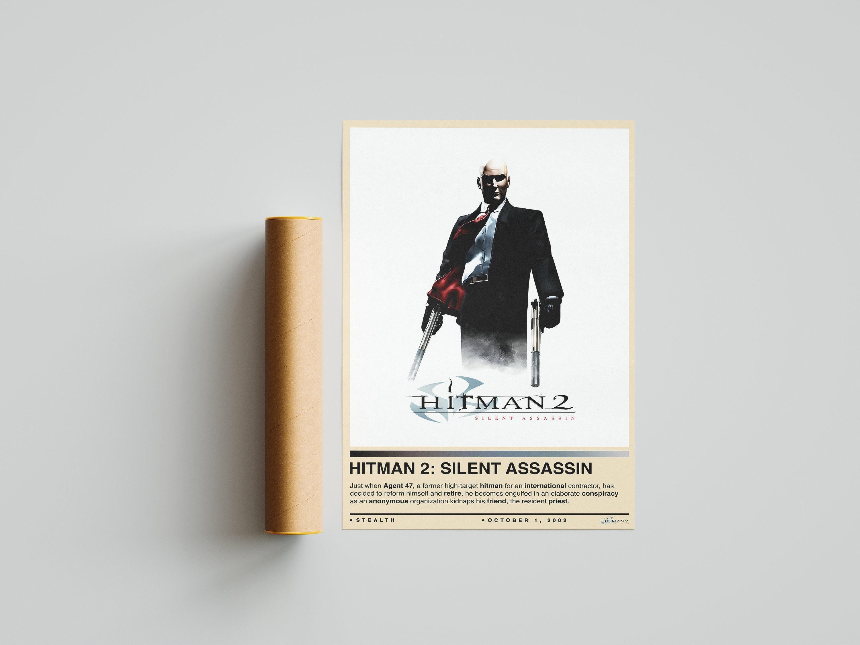 Hitman Color Hitman 2 Silent Assasin Poster Print | Hitman Cover | Gaming Poster | 4 ...