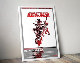 メタルギアソリッド4 ポスタープリント | ゲームポスター | ゲーム装飾