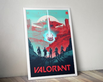 Valorant Poster | Gaming Poster | Valorant Prints | Jett Poster | Video Game Poster | Wall Decor Posters | Large Poster Prints | Gamer Gifts