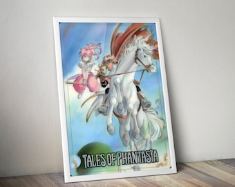 Tales of Phantasia Poster | Gaming Posters | Tales of Phantasia Prints | Video Game Posters | Cress Albane Poster | Wall Decor Posters