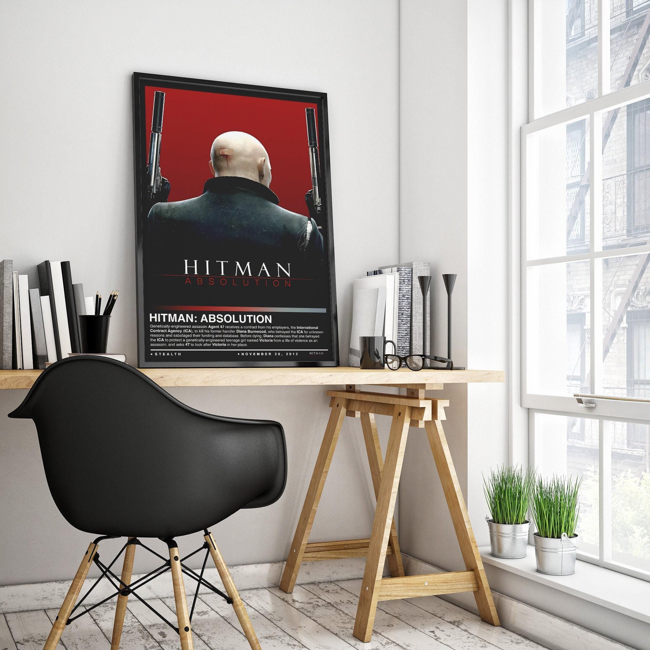 Hitman Color Hitman Absolution Poster Print | Hitman Cover | Gaming Poster | 4 ...